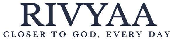 RIVYAA logo with tagline 'Closer to God, Every Day' on a white background